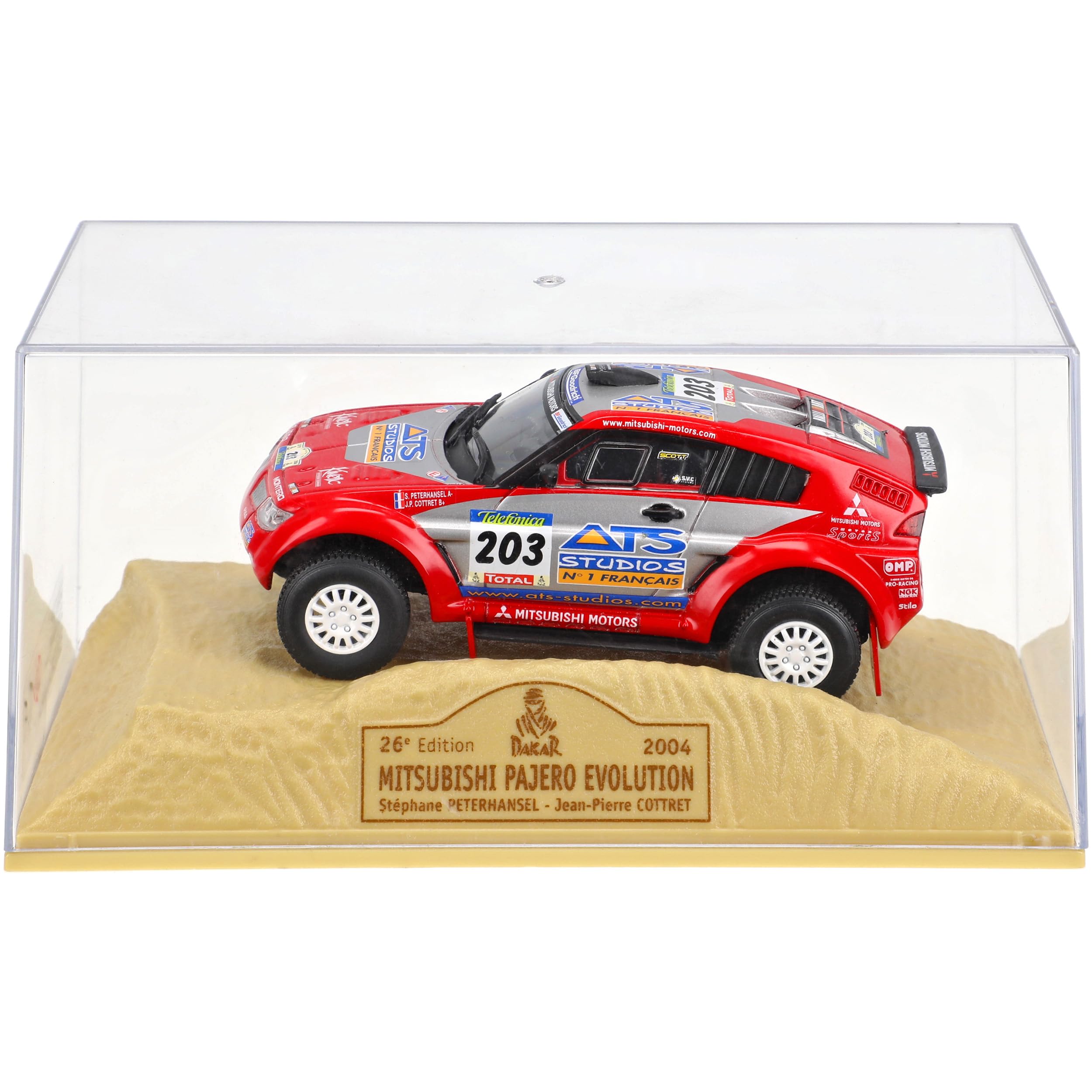 NOREV パジェロEVOLUTION 2004 DAKAR Diecast model cars Mitsubishi Pajero 1/18 Solido evolution