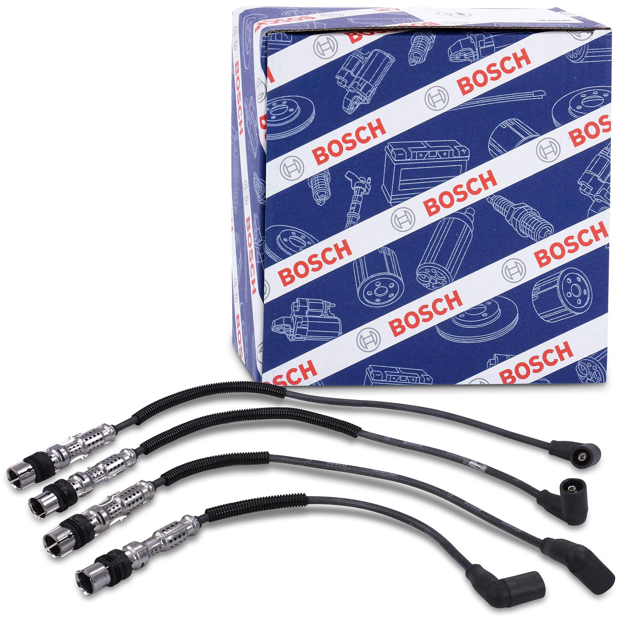 BOSCH Jeu de câbles d'allumage 0986357822 Compatible avec: AUDI A1, A1 Sportback, A3, A3 Cabriolet, A3 Sportback, SEAT ALTEA, ALTEA XL, IBIZA IV, IBIZA IV SC, IBIZA IV ST, LEON, TOLEDO IV