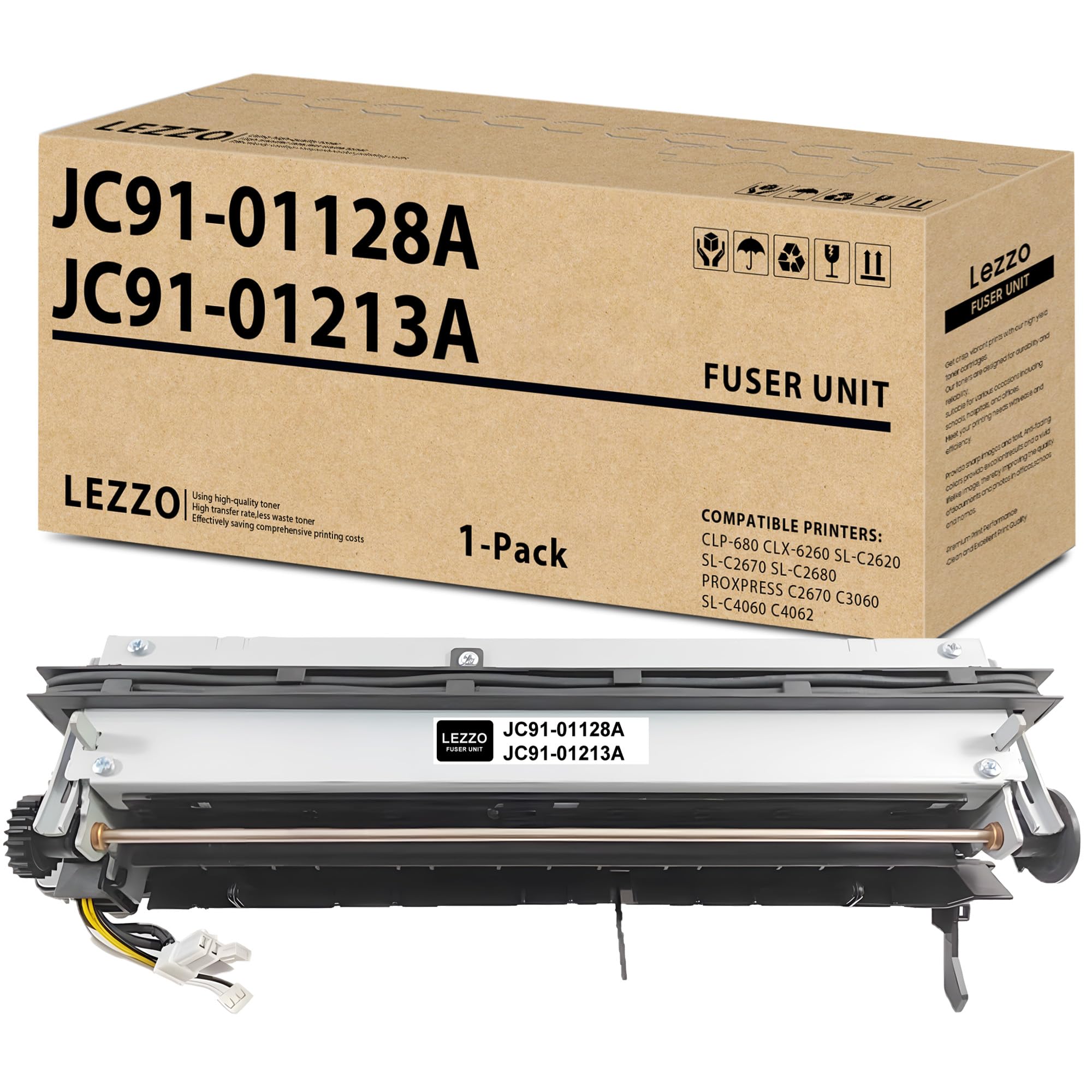 JC91-01128A JC91-01213A Fuser Unit Compatible for Samsung JC91-01128A JC91-01213A Fuser Unit for CLP-680 CLX-6260 C2670 C2680 ProXpress C2670 3060 SL-C4060 Printer (110V)