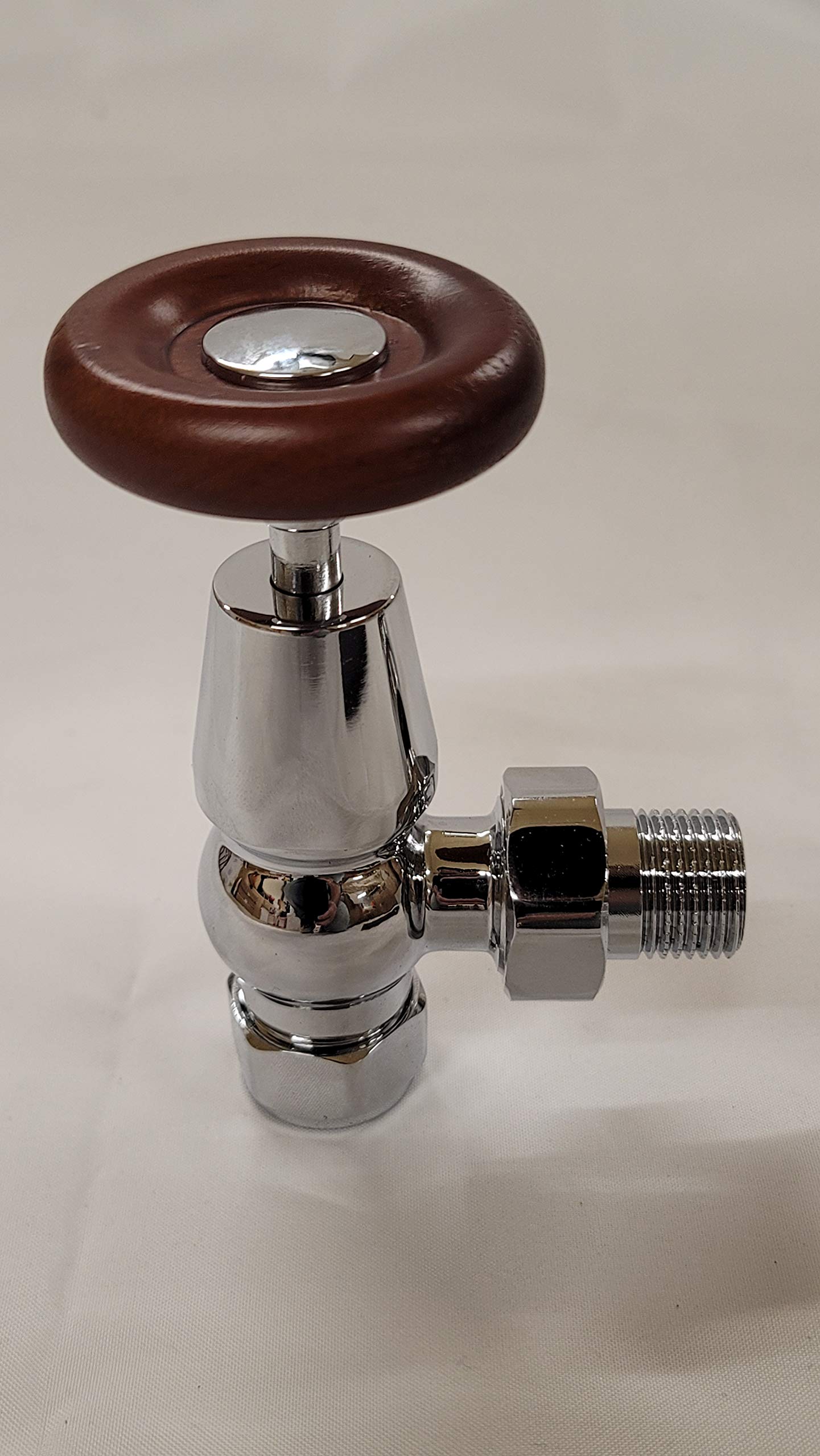 Valvola Per Radiatore Tradizionale Dritta In Ottone Cromato 15mm - IBathUK, Garanzia 5 Anni