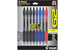 Pilot G2 Premium Gel Roller Pens, Black and Blue Excellence