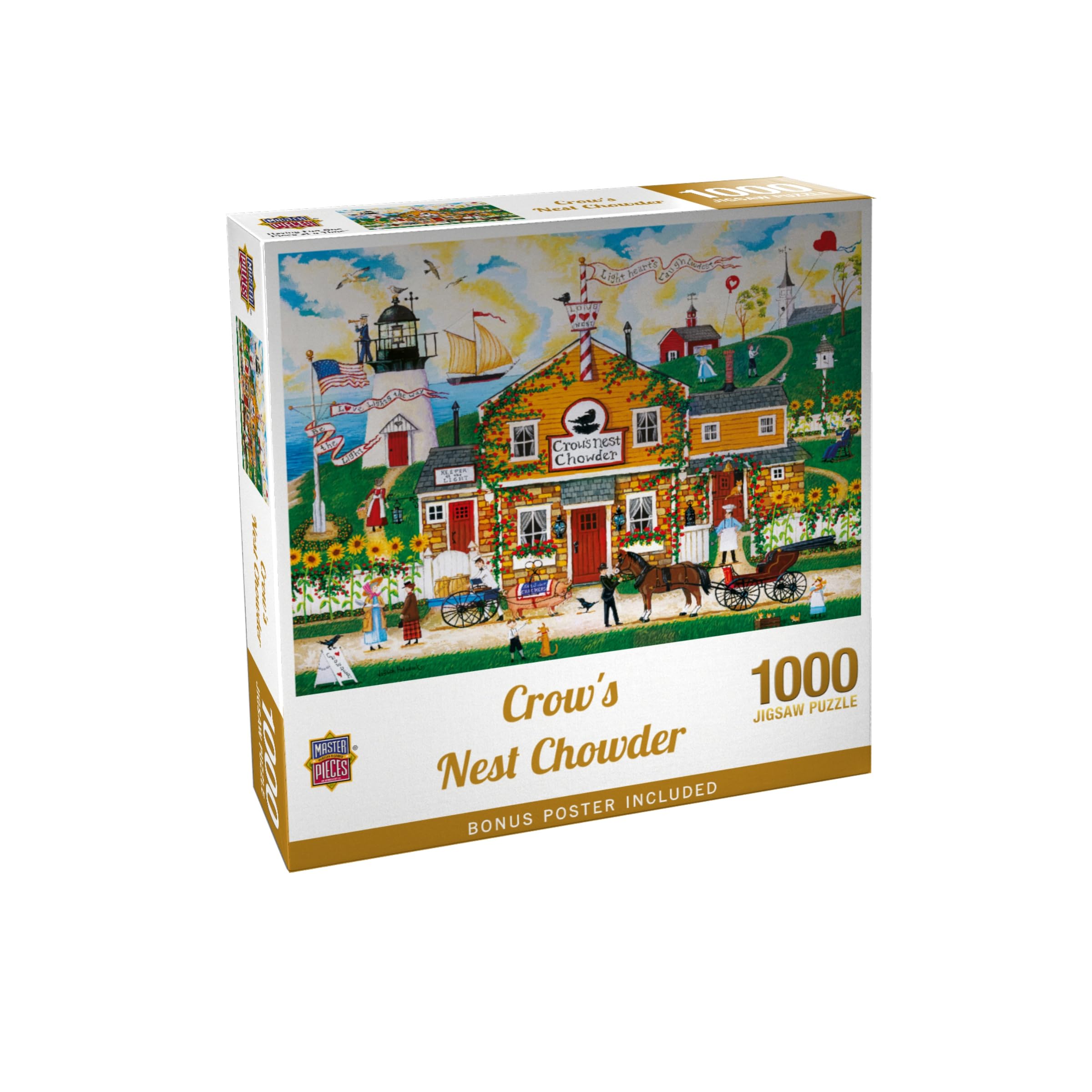 Masterpieces 1000 Piece Jigsaw Puzzle for Adults and Families - Crow's Nest Chowder - 19.25"x26.63"
