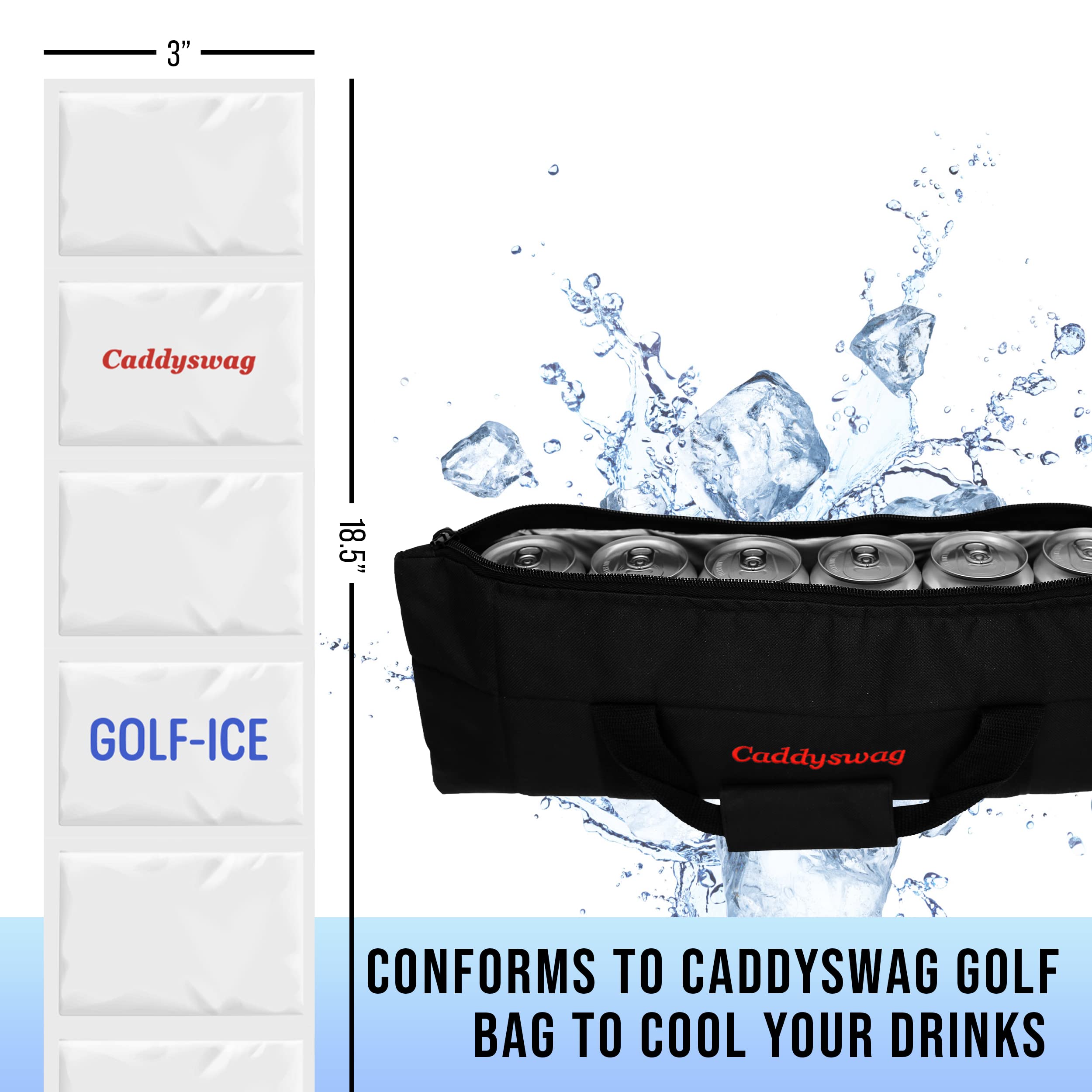 Amazon.com : Caddyswag Ice Packs for Golf Bags - Reusable
