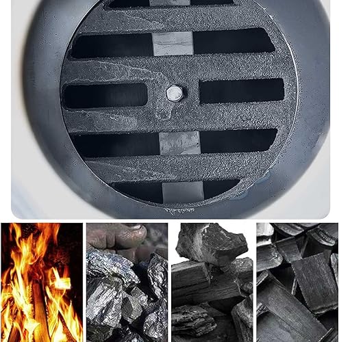 Miniatura 4 de DDSS Estufa de calefacción de leña para interiores, estufa de calefacción rural de hierro fundido grueso, cocina sin humo, ahorro de energía de