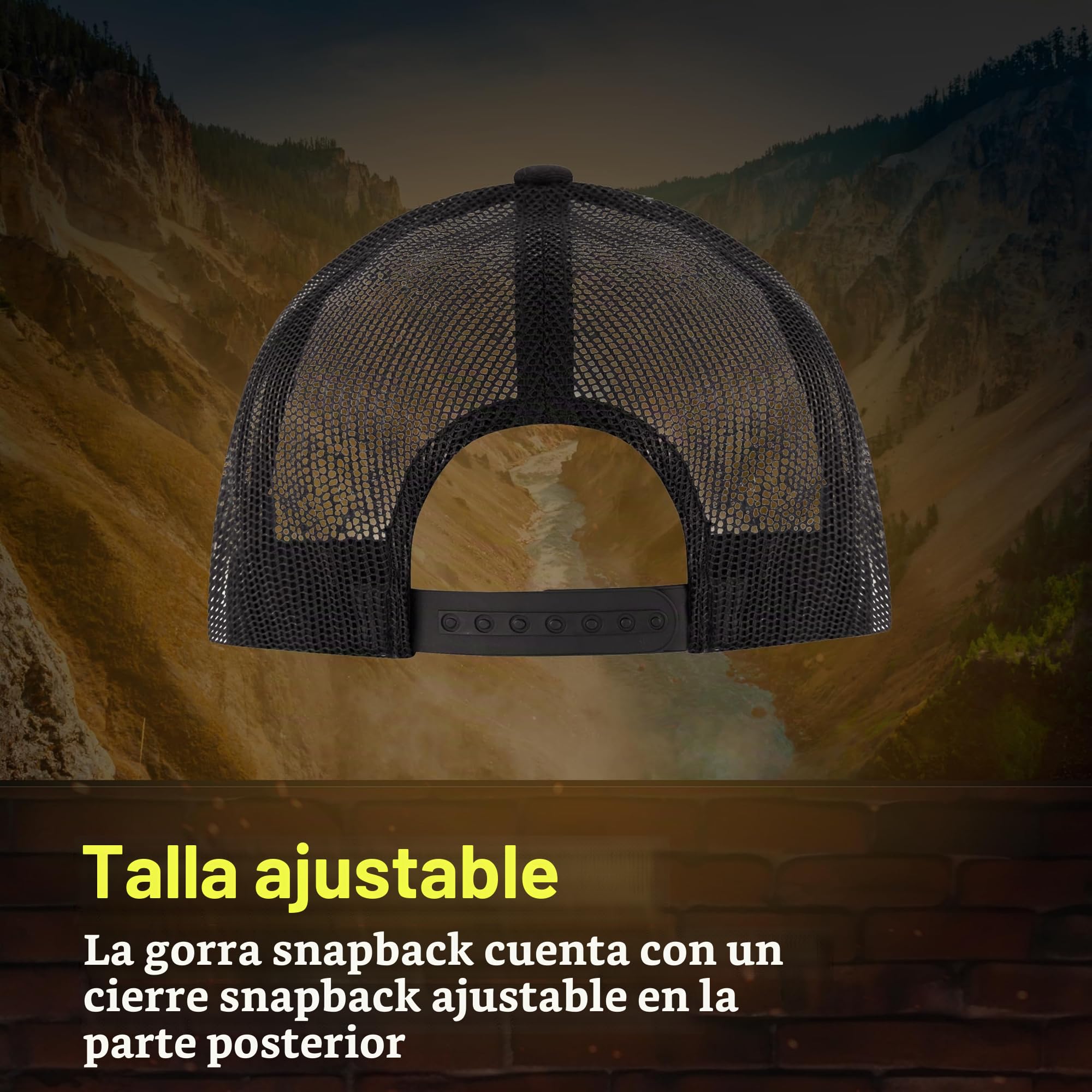Concept One Yellowstone Adjustable Mesh Snapback Trucker Hat with Curved Brim Gorra de béisbol Unisex Adulto