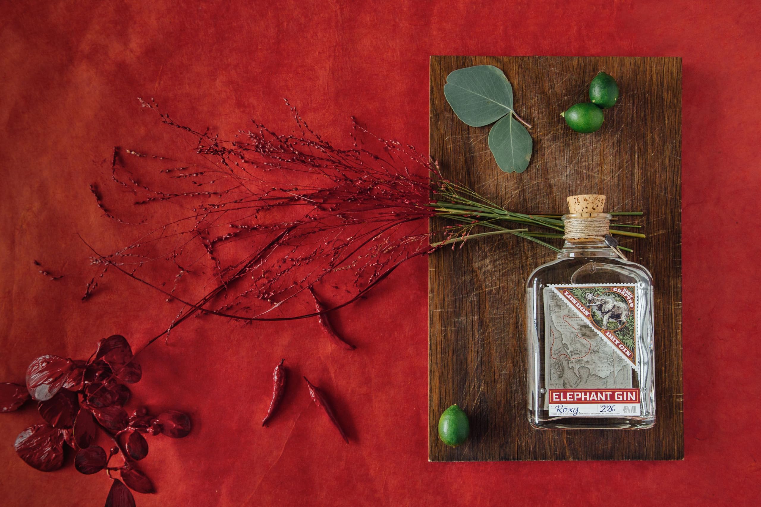 Elephant London Dry Gin - Preisgekrönter Premium Gin aus Deutschland - Perfekt für Cocktails und ideal für Gin & Tonic Sundowner - 45% vol., 500ml