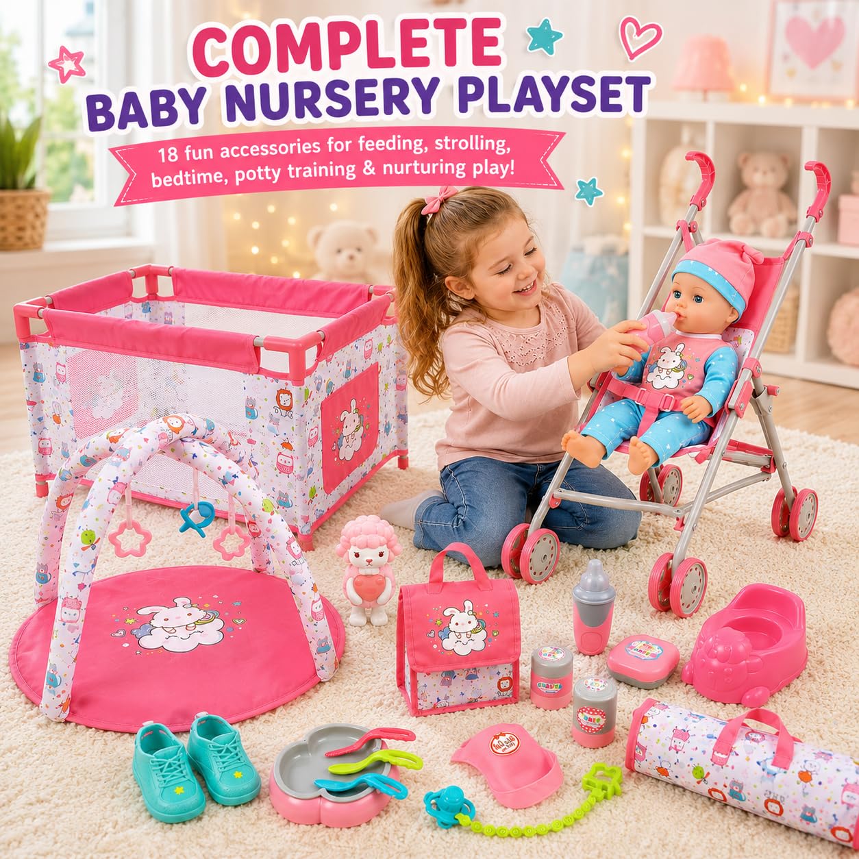 Amazon.com: Liberty Imports Kids 18-Piece Newborn Talking Baby