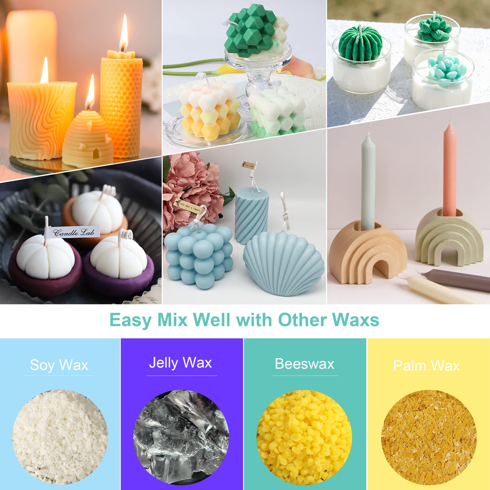 Set 20 Coloranti Liquidi Per Candele - Tinte Altamente Concentrate Per Cera Di Soia, Paraffina E Api, 10ml Ciascuno - Foto 8