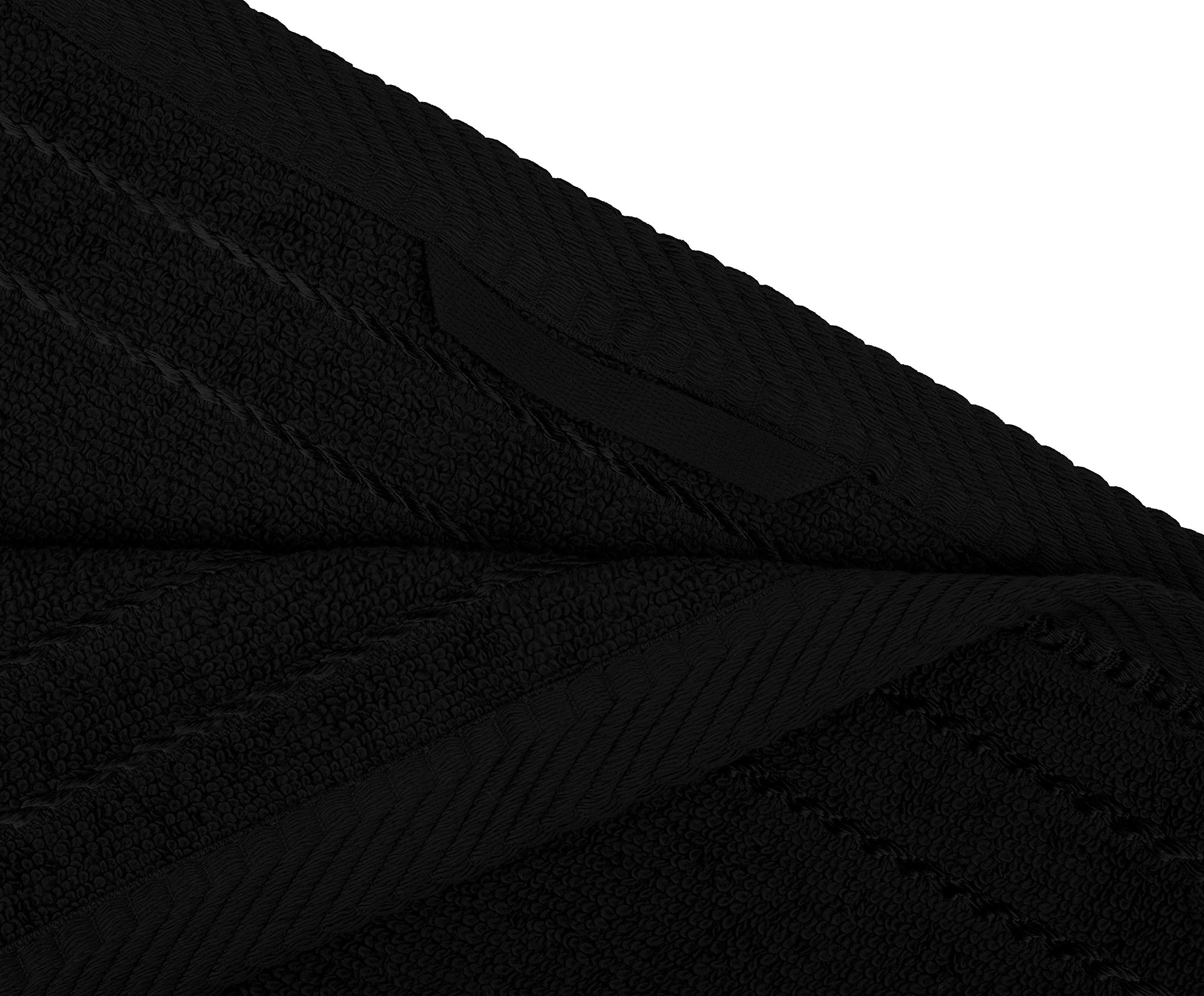 Gözze - Set of 4 Guest Towels, Berlin, 100% Cotton, 30 x 50 cm - Black - Image 3