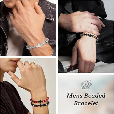 XIANNVXI Cross Bracelet for Men Set