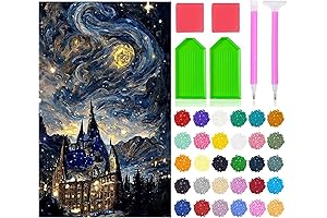 JesMolla DIY 5D Diamond Painting by Number Kit for Adults, Unleash Your Inner Artist