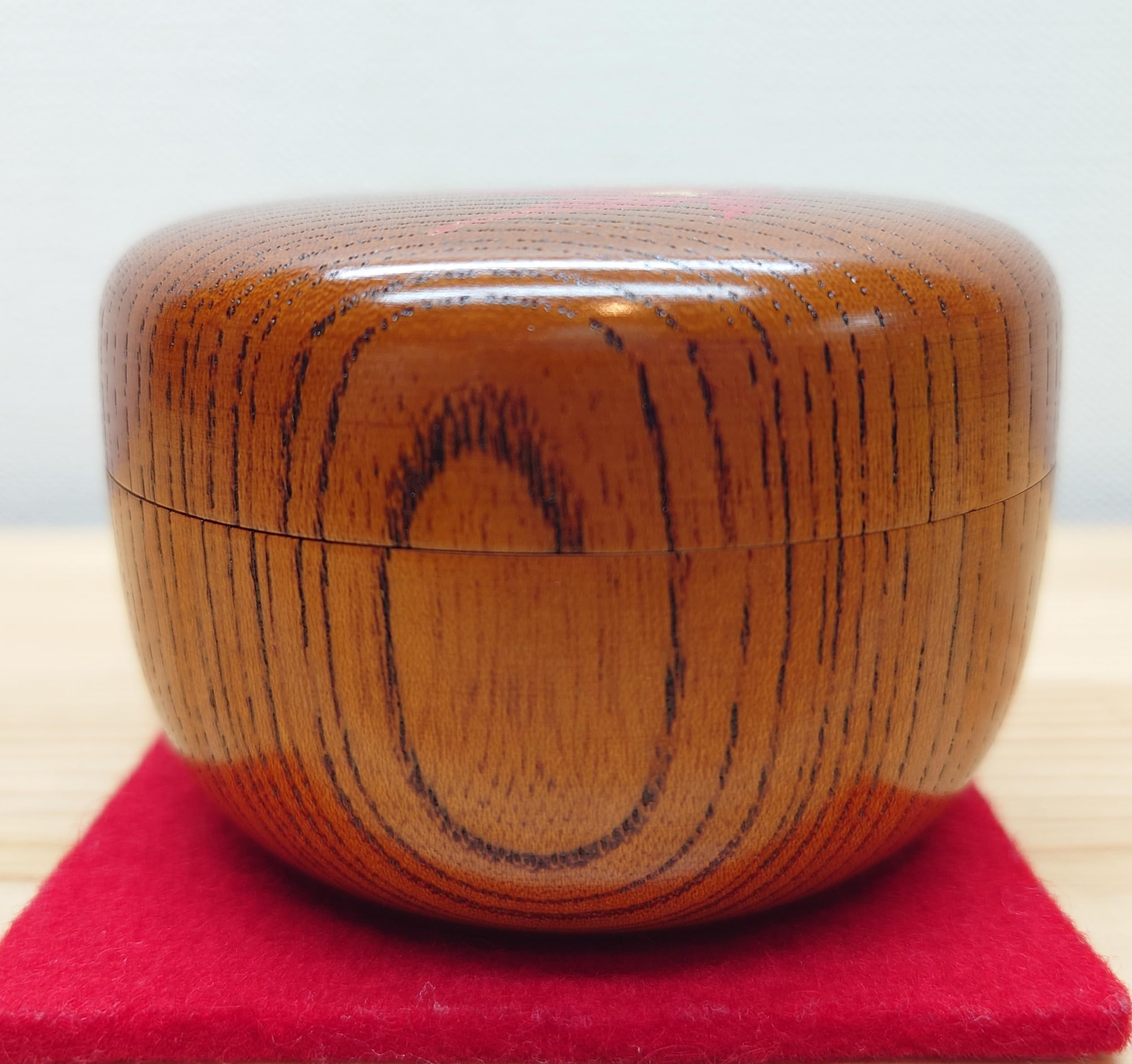 Amazon｜【逢絢亭】茶道具 棗 平棗 欅（けやき）材 摺漆（すりうるし