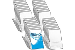 100 Pack Acrylic Bulk Small Picture Frames