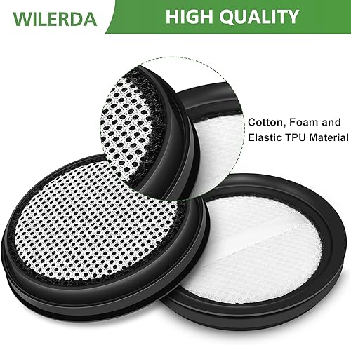Miniatura 3 de NEC101 Filtros de aspiradora compatibles con aspiradora inalámbrica Eureka NEC101, filtro de vacío de repuesto no tejido, en comparación con la