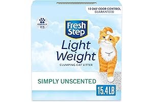 Fresh Step Simply Unscented Cat Litter: Odorless, Lightweight, & Unbeatable Odor Control