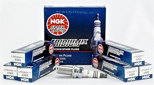 NGK Iridium IX Bujía LFR5AIX-11 (paquete de 6) compatible con NISSAN 350Z TOURING 2003-2006 3.5L/3498cc
