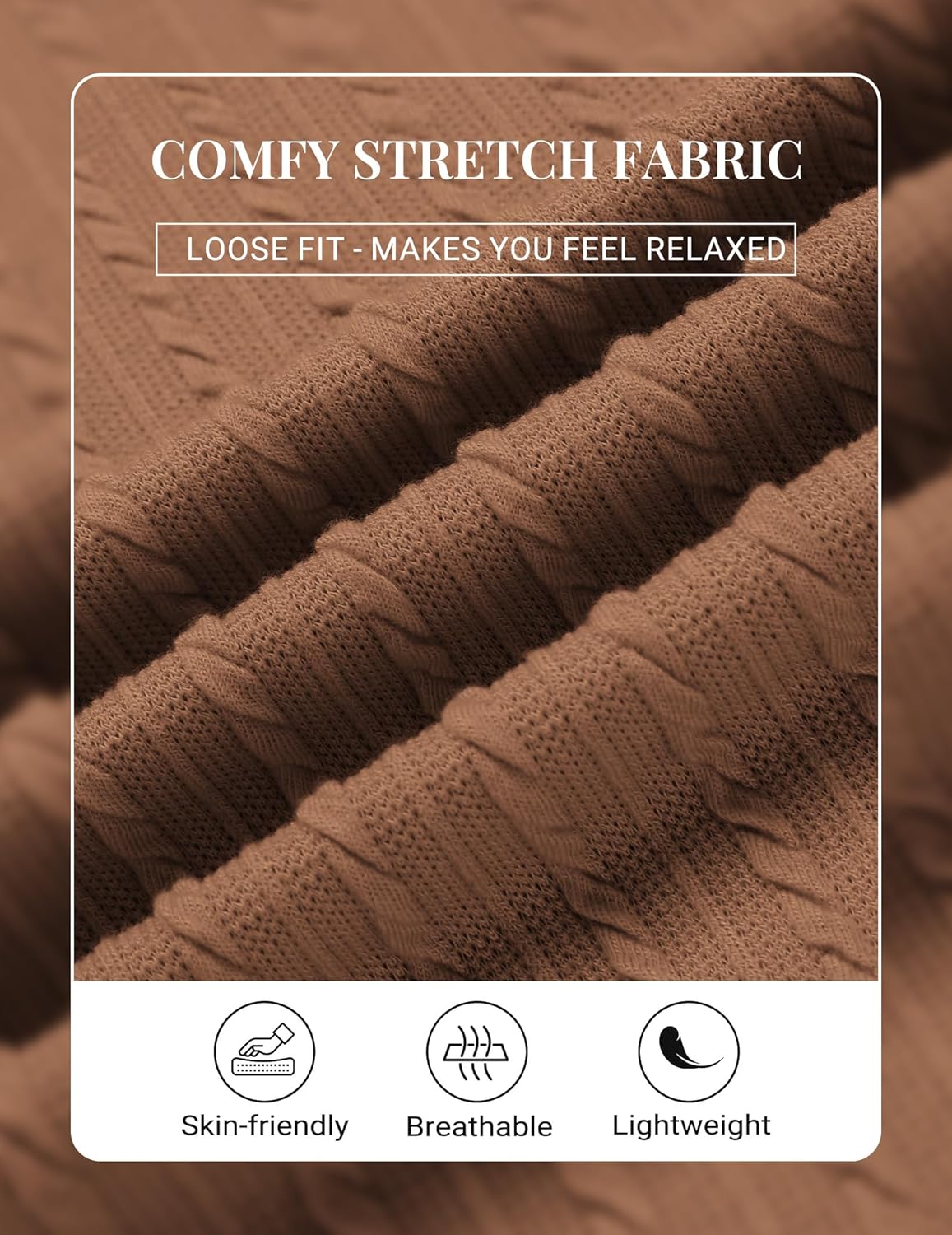 COOFANDY Mens Polo Shirt Textured Knit Button Casual Short Sleeve Summer Vacation Beach Stretchy Golf Shirts - Image 5