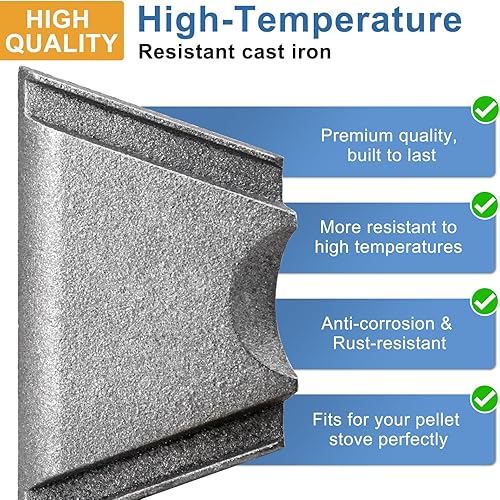 Miniatura 3 de Criditpid Reemplazo 3-00-08534 Guía de llama para Harman P61, P61A, P38, PF100, estufa de pellets invencible, tapa de olla para estufa de pellets