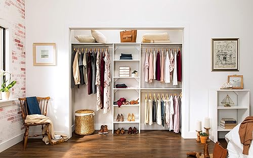 Miniatura 7 de ClosetMaid SuiteSymphony Espresso Organizador de armario con estantes, de 16 pulgadas.