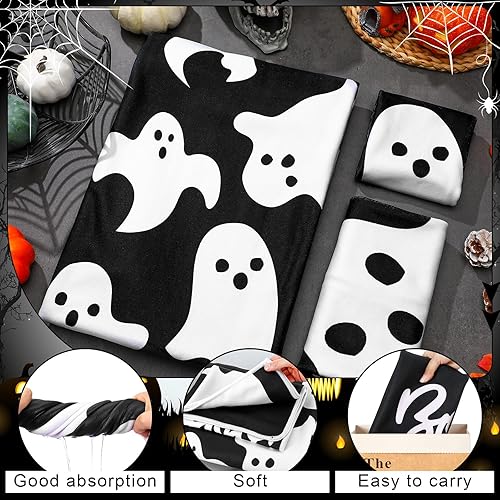 Miniatura 4 de Preboun Paquete de 3 toallas de mano de playa para baño, playa, baño, concha, coral, estrella de mar, toallas de mano náuticas, toallas de baño de