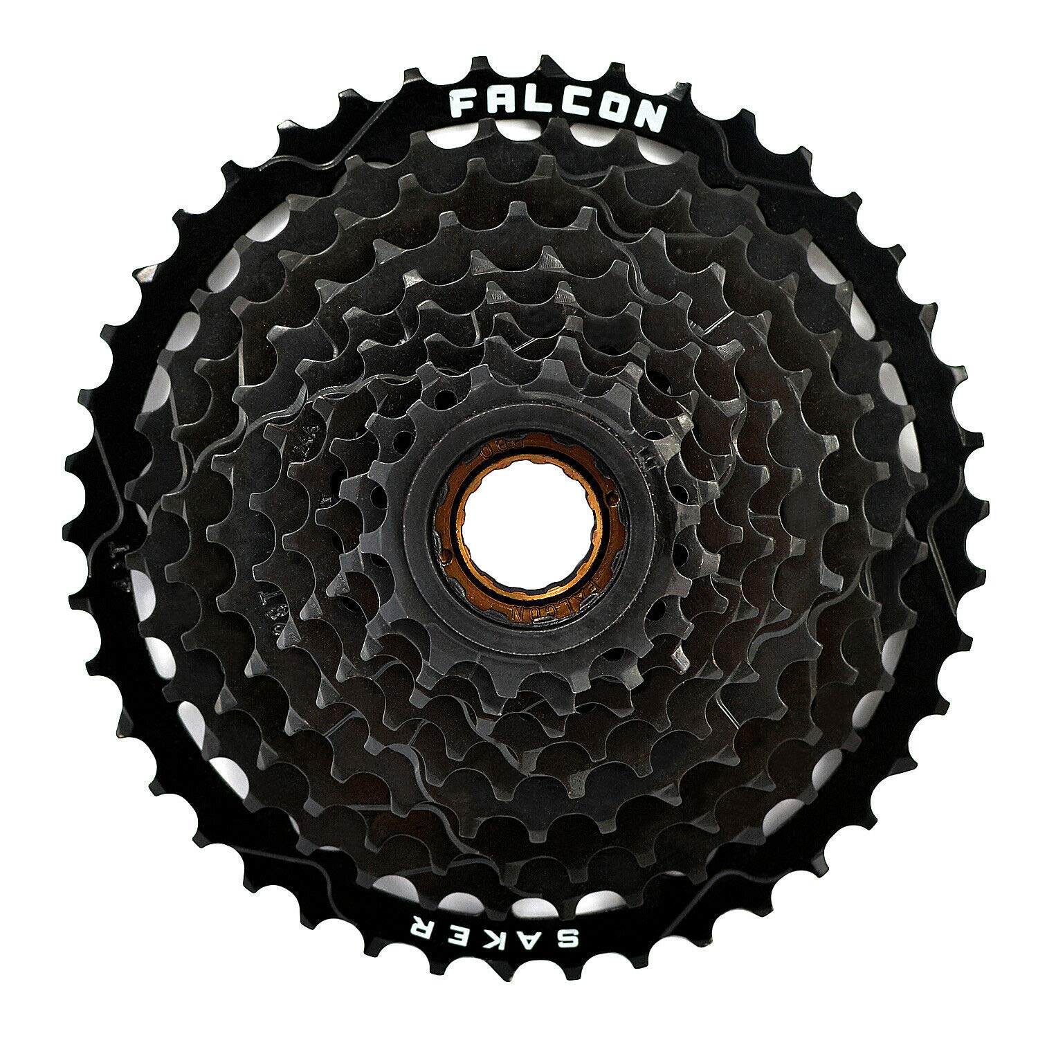 ドライビングフォース　シークレット　ファラ FALCON FW-942 9 Speed 14-42T Freewheel, Black, FC2279, Cassettes