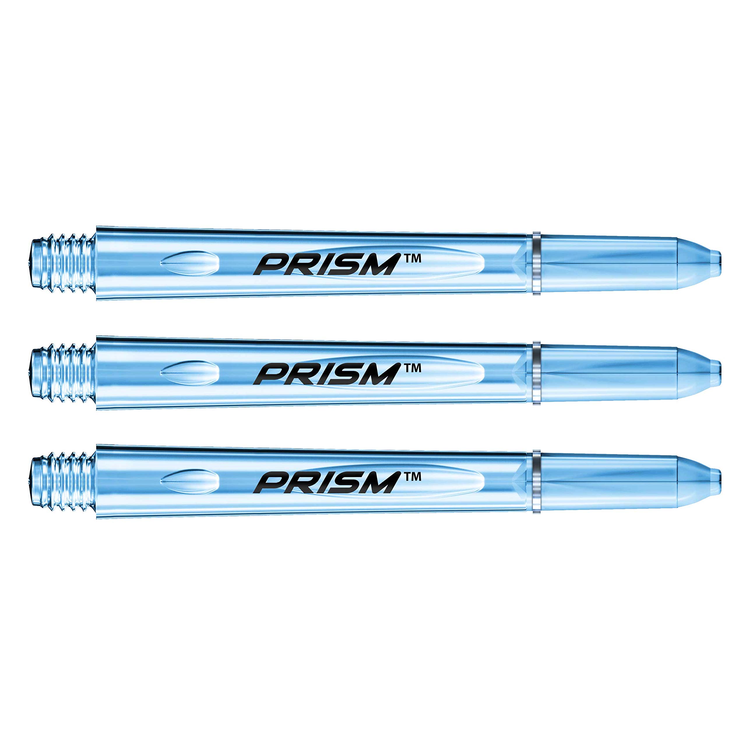 WINMAU Prism 1.0 Blue Medium Polycarbonate Dart Stems - 1 set per pack (3 shafts in total) — image 1