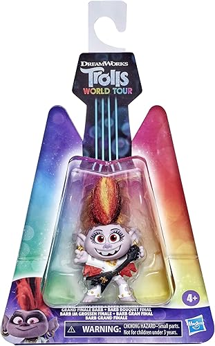 Miniatura 2 de Trolls DreamWorks World Tour Grand Finale Barb, muñeca coleccionable con accesorio de guitarra, figura de juguete inspirada en la película, niños de