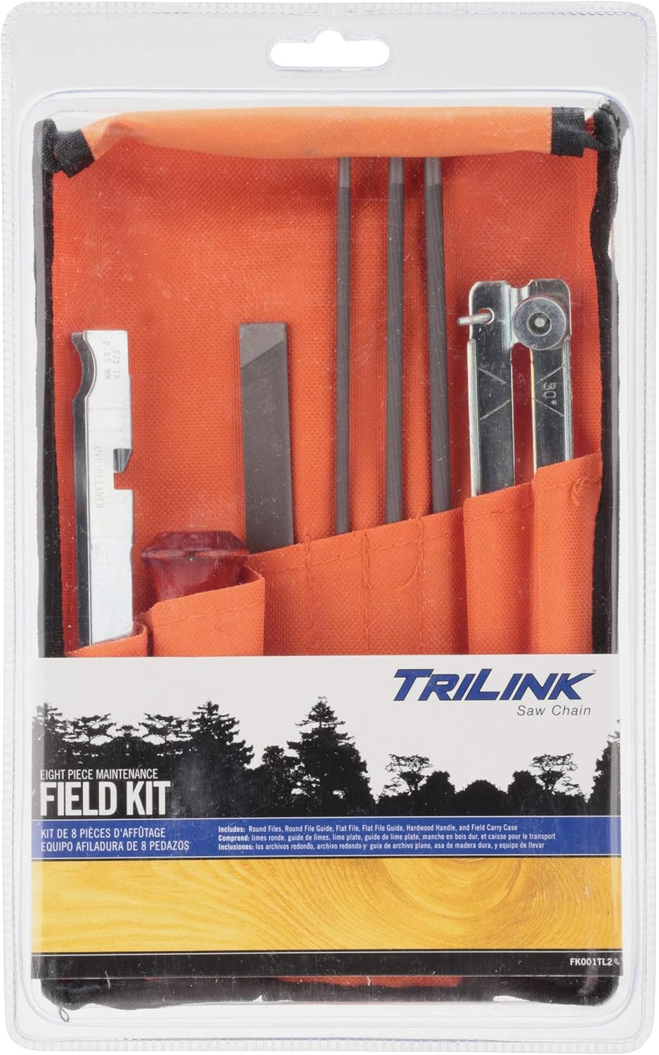 TRILINK FK001TL2 Field Maintenance Compatible with/Replacement for Oregon All Sharpening Kits, Orange : Patio, Lawn & Garden