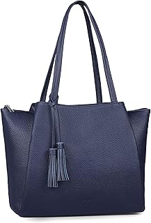 Genuine Leather Tote Bag for Women Work, Womens Laptop Tote Bags Shoulder Purses Totes with Compartments Handbags