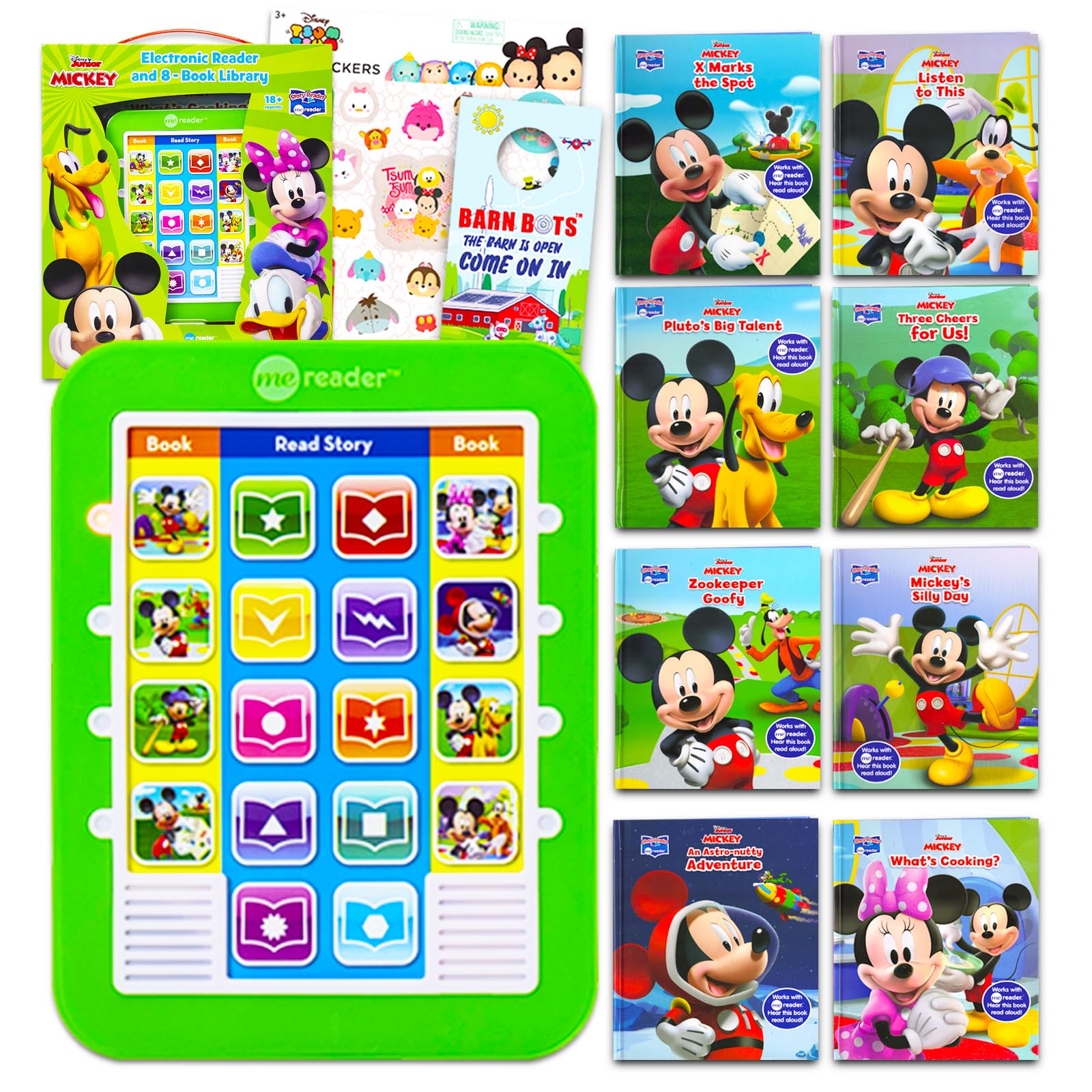 Amazon.com: Mickey Mouse Me Reader Electronic Reader 8 Book Bundle
