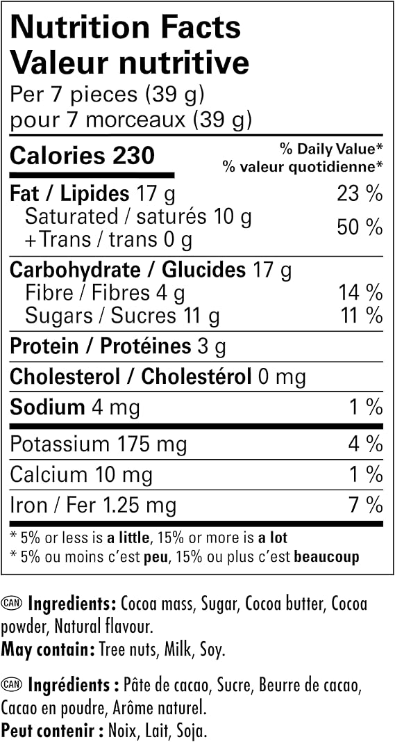 Swiss Delis Dark Chocolate 2.9 lbs 1.3 kg Swiss Made Dark 72%
