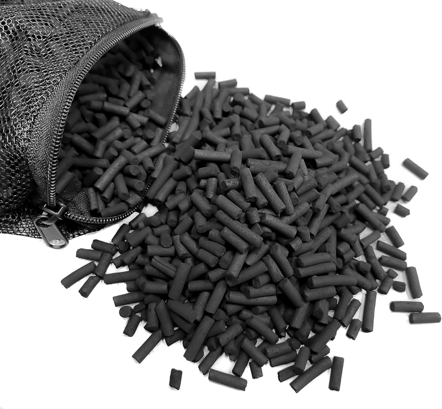 Wave Point 10 lbs (5 lbs x 2) Premium Virgin Activated Carbon Charcoal Pellets in Media Bags for Aquarium Fish Tank Koi Pond Reef Filter Media, Air Filter & AC, Total 10 lbs (2 Bags), 1.9 Gallon