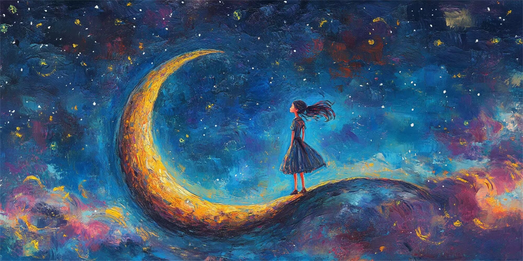 Luna Dipingere Con I Numeri Adulti, Lavoretti Creativi Per Bambini, ragazza DIY Paint By Numbers Creativo Kits, Con Tela, Colori Acrilici, Pennelli, Idee Regalo Donna, Senza Cornice 60x120cm U-938