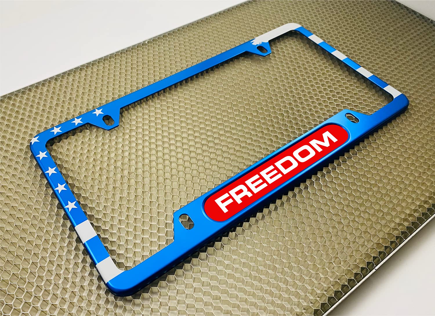 USA Patriotic | American Flag Custom Personalized Anodized Aluminum Thin Top | - Picture 24 of 133