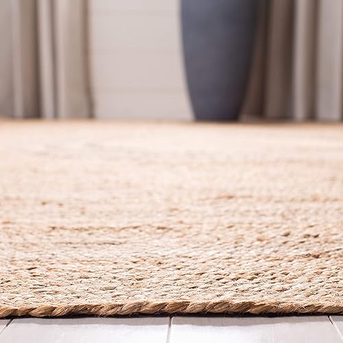 Miniatura 4 de SAFAVIEH Natural Fiber Collection - Alfombra de pasillo de 2 pies 6 pulgadas x 8 pies, beige, yute bohemio hecho a mano, ideal para zonas de alto