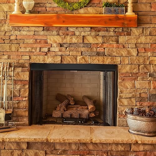 Miniatura 6 de Stanbroil Capucha ajustable para chimenea de 28.5 a 48 pulgadas, accesorio de capa de polvo negro, escudo térmico