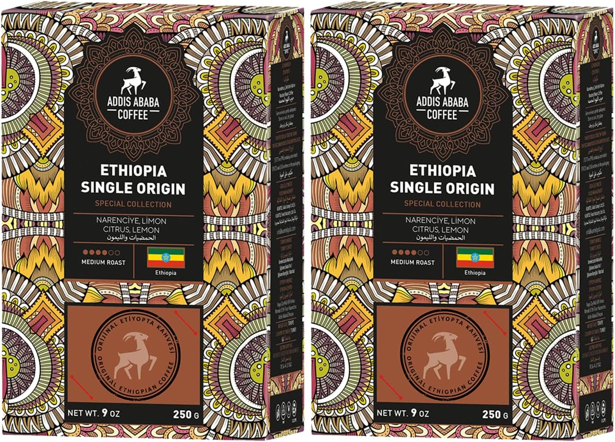 Addis Ababa Coffee - Etiyopya Single Origin Kahve 2x250 Gr. (Moka Pot)