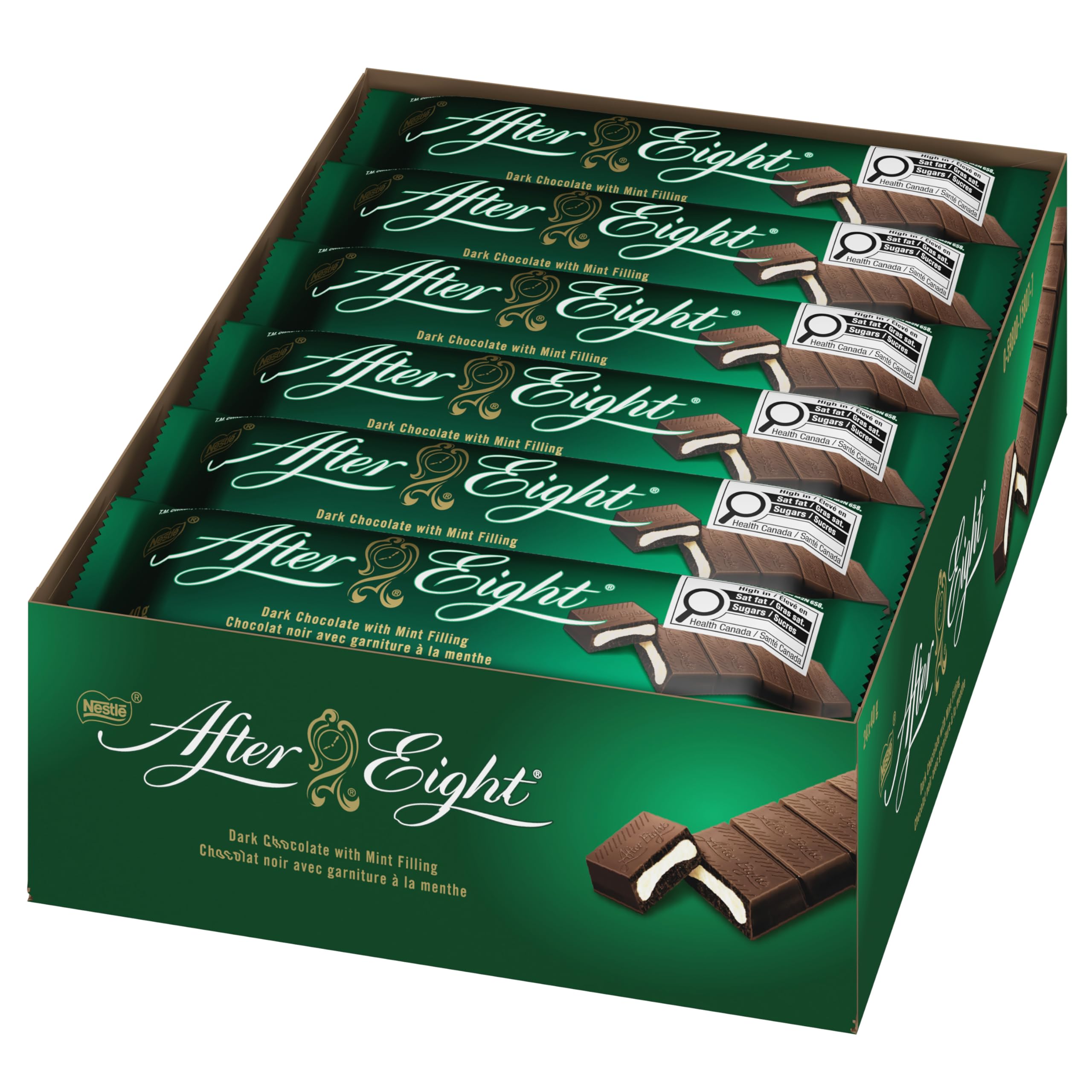 NESTLÉ® AFTER EIGHT® Dark Mint Chocolate Bar Case Pack : Amazon.ca