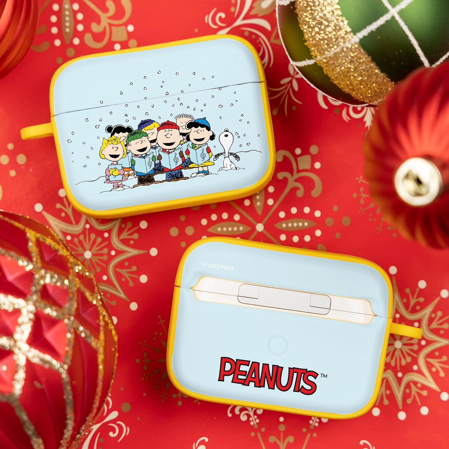 Affinity Bands Peanuts Christmas HDX Case Cover Compatible with Apple AirPods Pro 1 & 2 (Singing Tree)