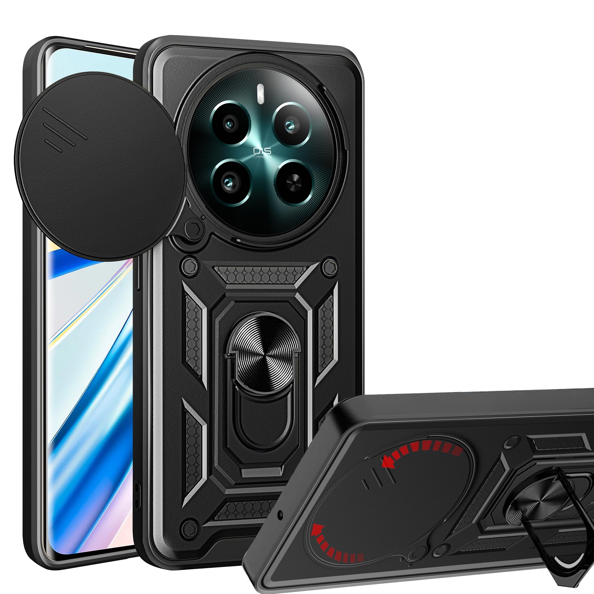 ESTH® Case For Realme 12 Plus 5G With Slide Camera Cover - View #4