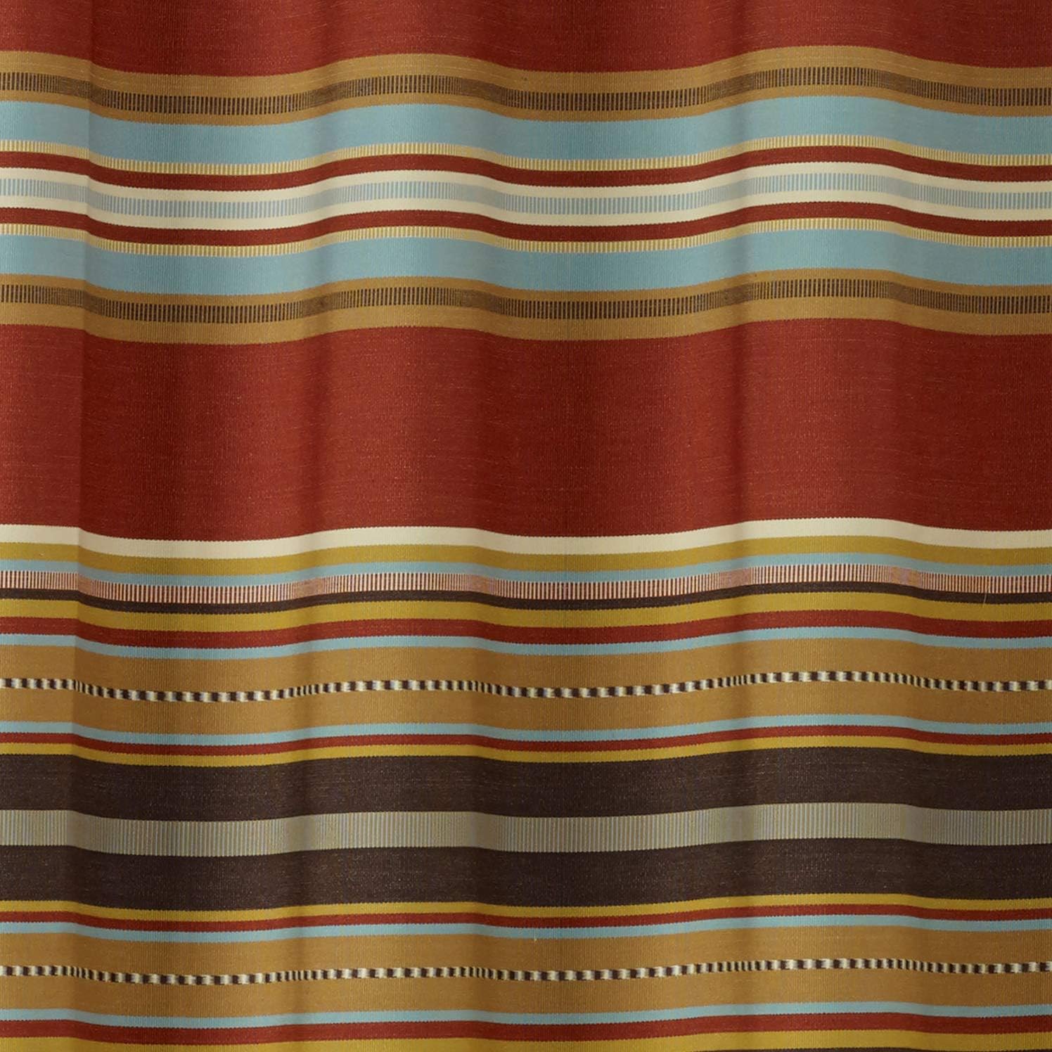 Paseo Road by HiEnd Accents | Calhoun Western Window Curtain Valance, 18x84 inch, Striped Rustic Southwestern Valance with Rod Pocket