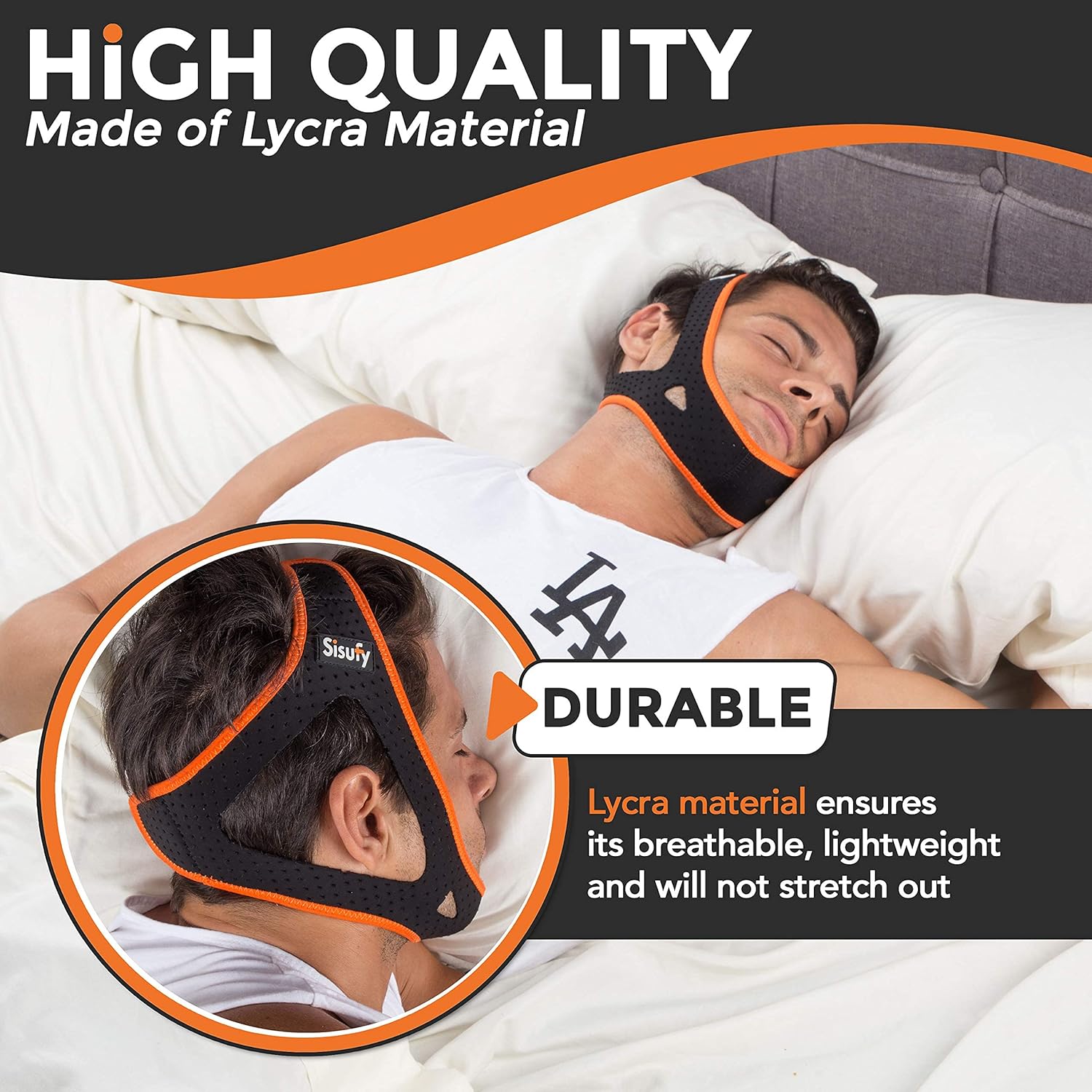 Anti Snoring Chin Strap for CPAP Users and Mouth Breathers – Ultra Soft Sisufy Snoring Solution, Anti Snoring Devices. Stop Snoring Sleep Aid, Jaw Strap : Health & Household