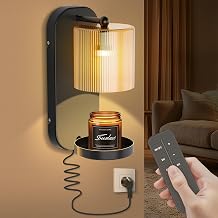 seenlast Wall Mounted Candle Warmer Lamp with Timer & Dimmer