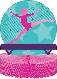 Creative Converting Gymnastics Party Centerpiece, 1 ct, Multicolor, 9