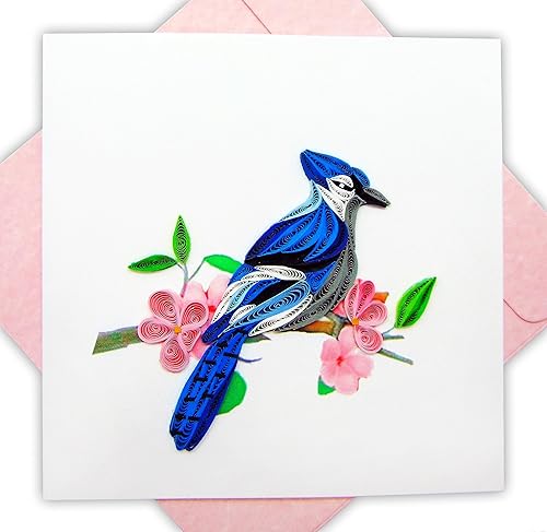 Tarjeta de felicitación con diseño de pájaro para bebé diseño de pájaro en 3D para cumpleaños día de San Valentín día de la madre primavera día del