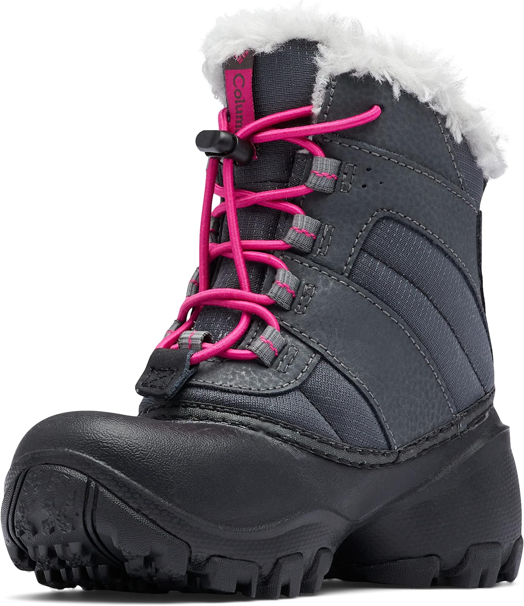 Columbia Childrens Rope Tow I WP Winter Boot (Toddler/Little Kid), Charcoal/Razzle