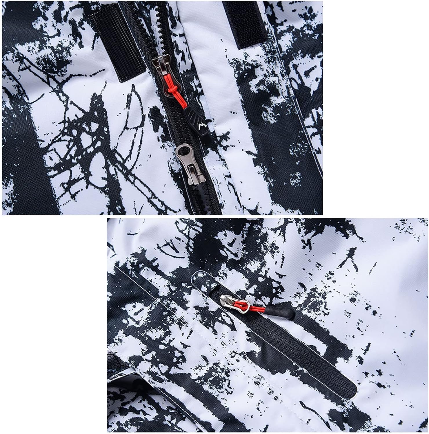 CLSQLXYJZC Snowboard Snow Coar for Men, Outdoor Print Windproof Warm Ski Jacket, for Winter Ski Snow Jacket