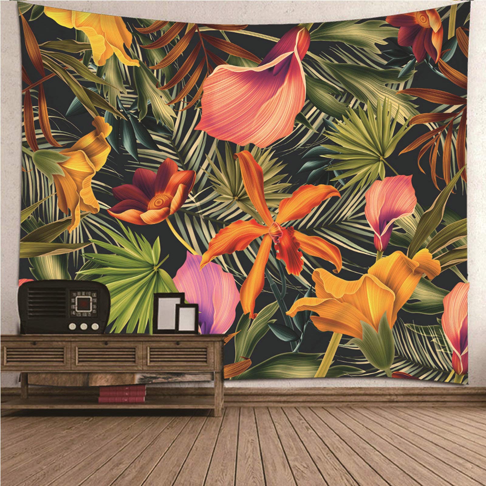 Tapiz de pared con flores 3D KnSam para transformar tu salon o usar como manta de playa