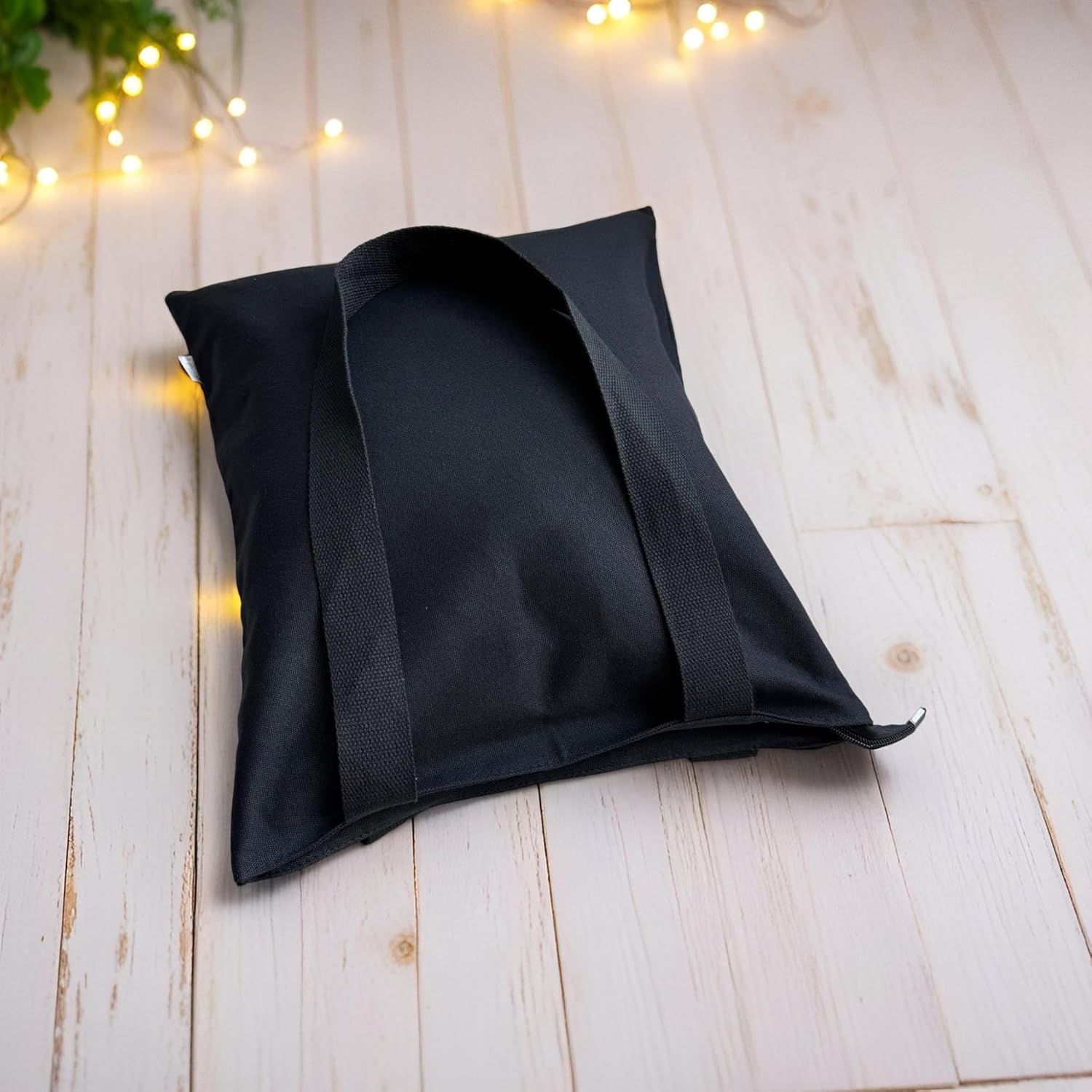 12OZ 100% Cotton Canvas Zipper Closure Lined Reusable Grocery Shopping Bag Beach Bag Daily Casual Multi Purpose Tote - Image 3