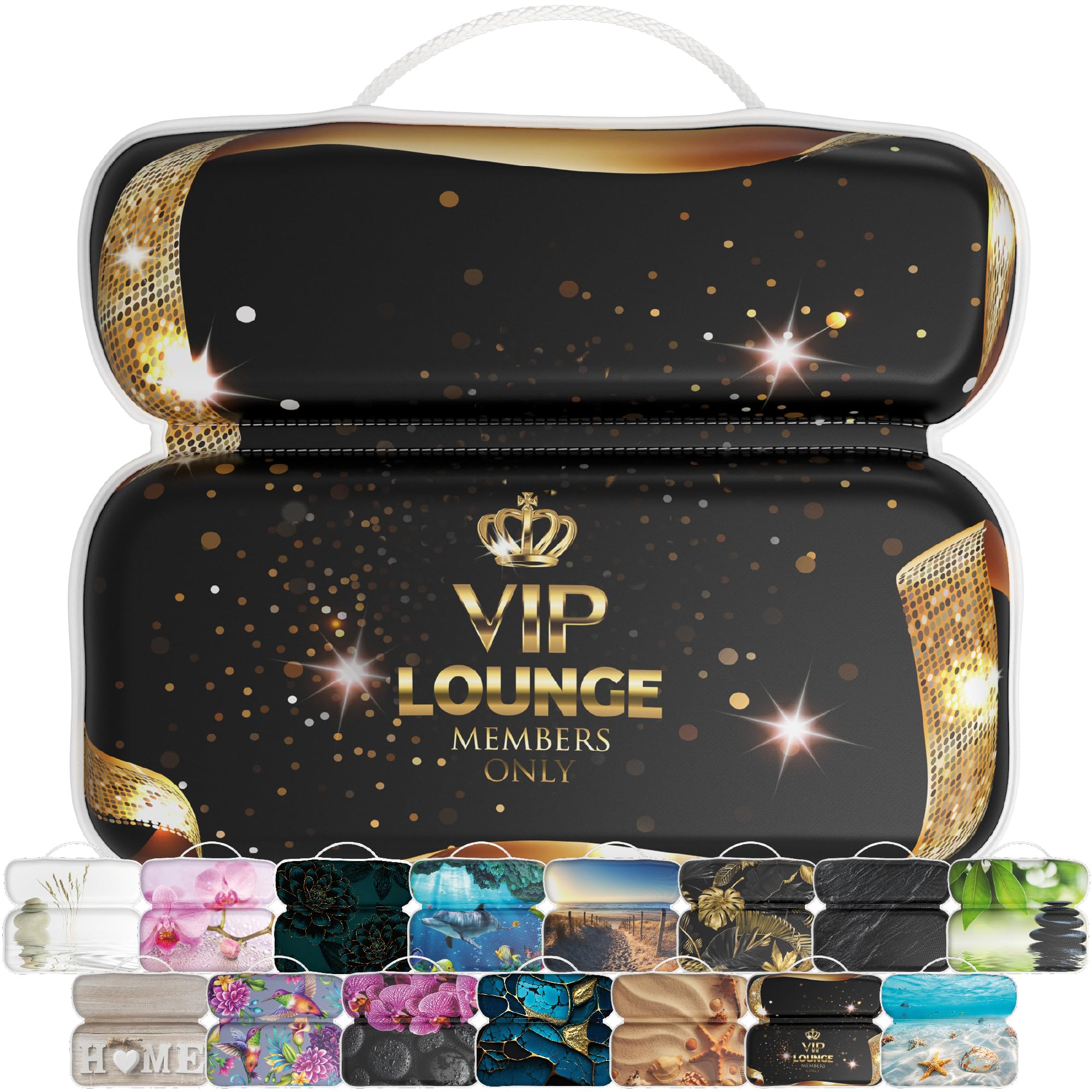 Sanilo Badewannenkissen, viele Bequeme Badekissen mit Motiv, Nackenkissen mit starken Saugnäpfen, waschbar (VIP-Lounge)